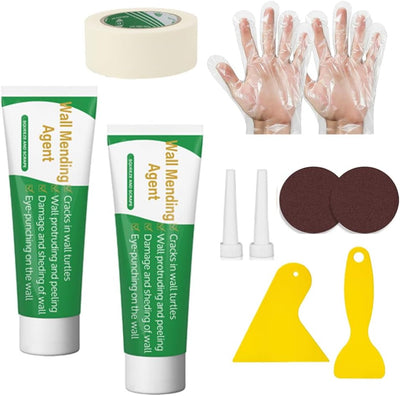 Pack 11 Kit Reparación Yeso Con Espátula Y Cinta Adhesiva