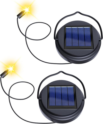 2 Pzas Repuesto Luz Solar Impermeable Decoración Jardín
