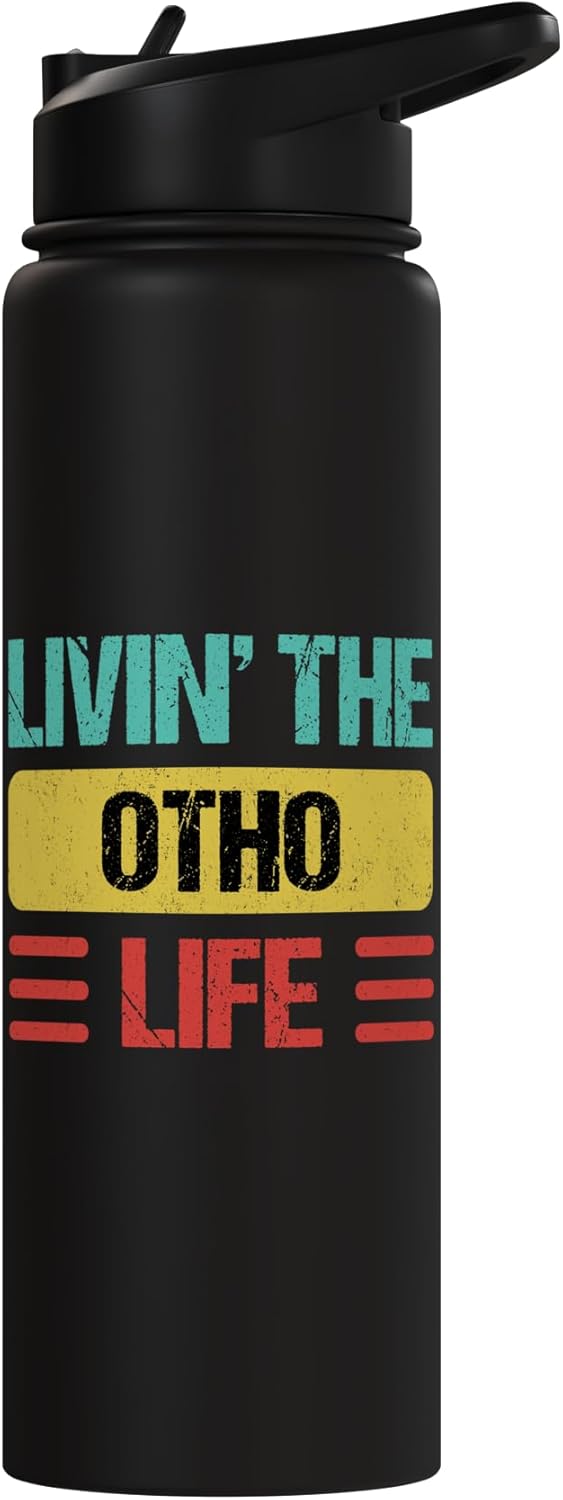 Botella de agua acero inoxidable Otho Name aislada