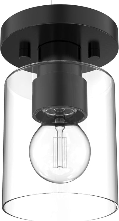 Lámpara techo industrial cilíndrica E26 negro