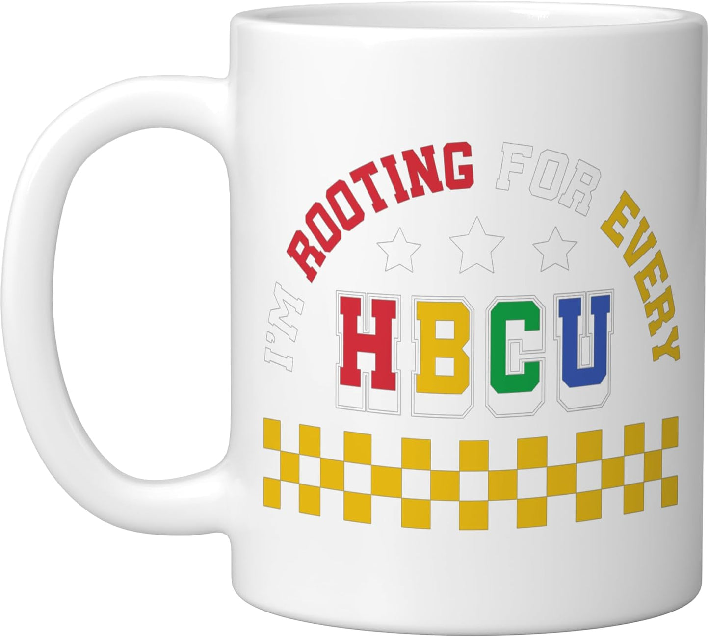 Taza cerámica para HBCU blanca