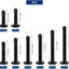 50 Brocas Acero Inox Planas 1-1/4pulg Negro con Chapa