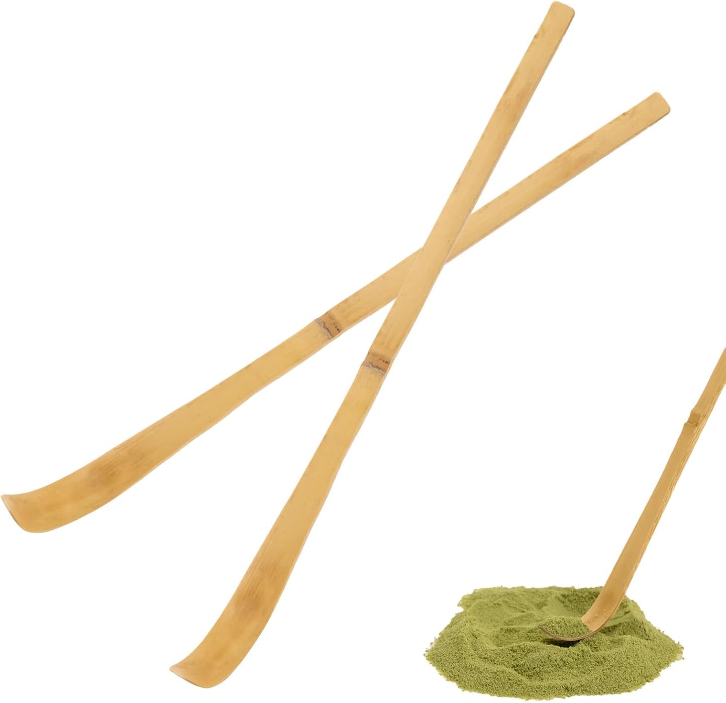 2 Cucharas Matcha Bambú Chashaku Japonesa