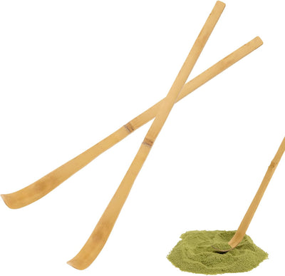2 Cucharas Matcha Bambú Chashaku Japonesa