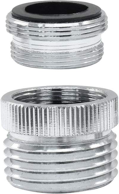 Adaptador grifo latón a manguera 3/4pulg cromado cocina baño jardín
