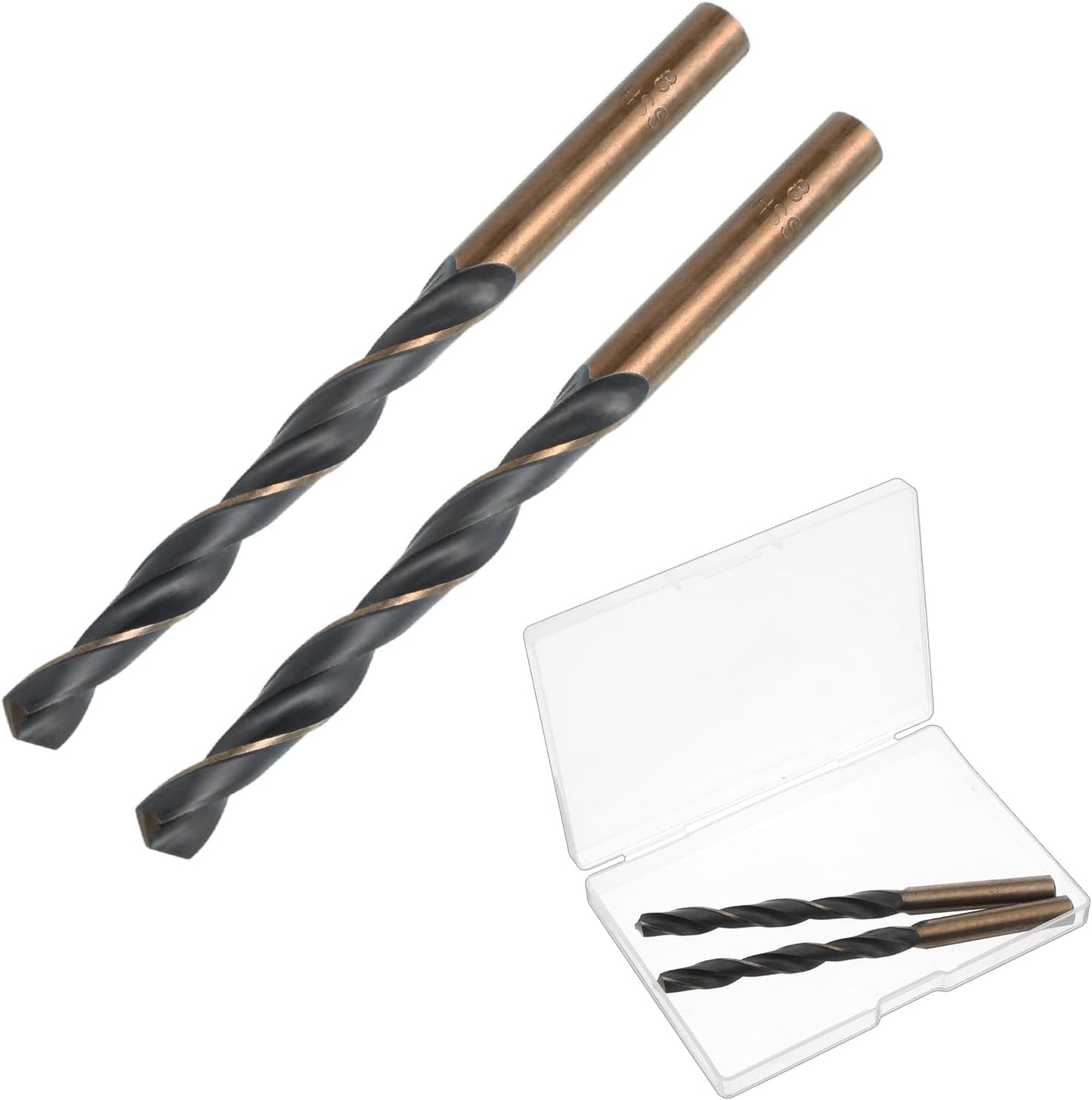 Brocas cobalto vástago recto 0.315pulg 2 Uds