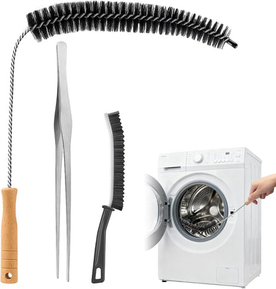 Kit limpiador secadora 3 pzas cepillo flexible trampa pelusa
