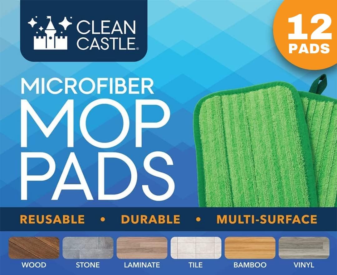 Almohadilla microfibra trapeador 12pulg para pisos madera dura