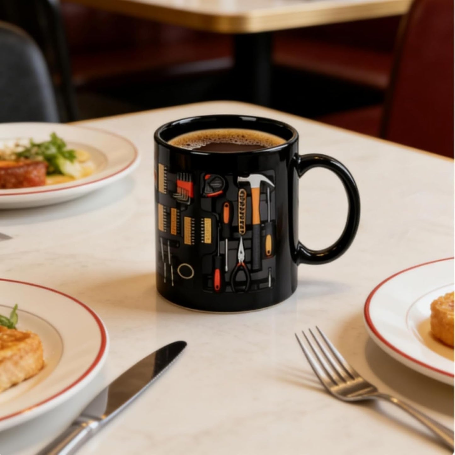 Taza de café estilo caja de herramientas regalo para papá y amantes de autos