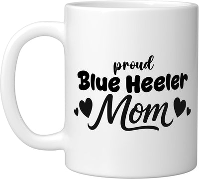 Taza cerámica para amante del perro australiano blue heeler