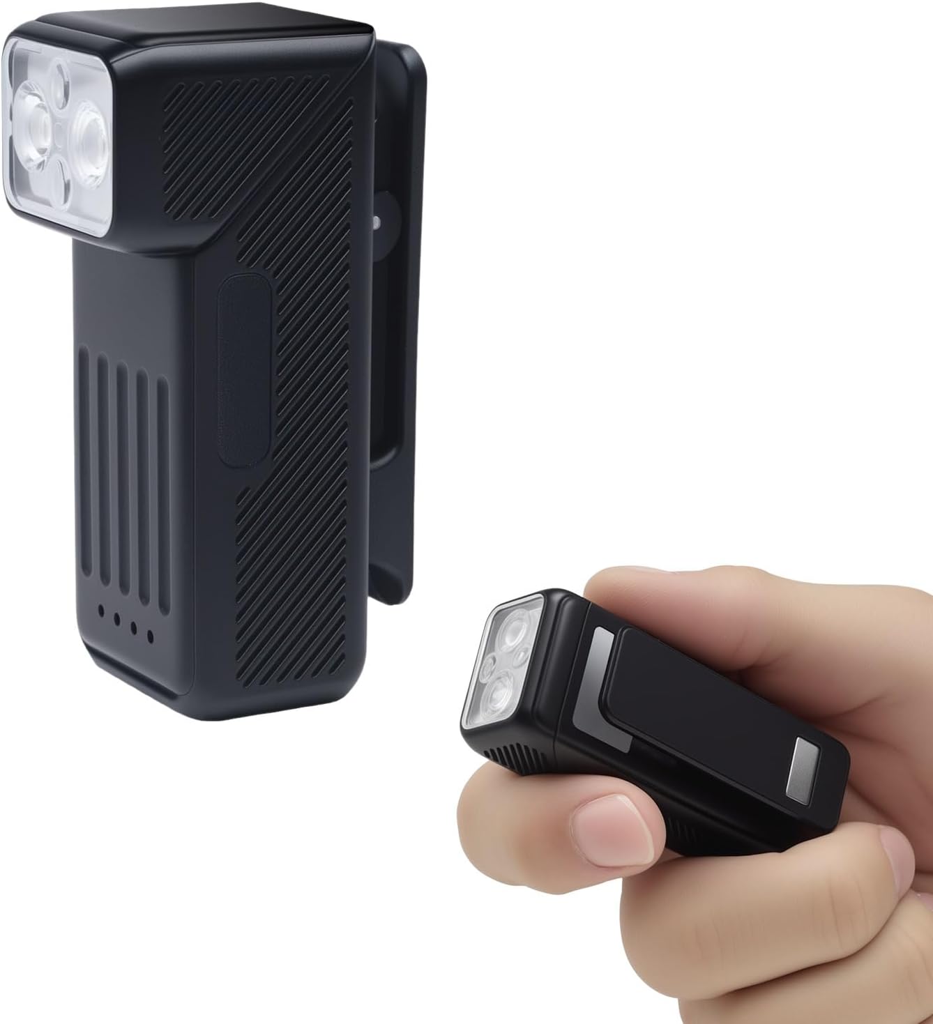 Linterna EDC recargable con luz giratoria 200 lúmenes