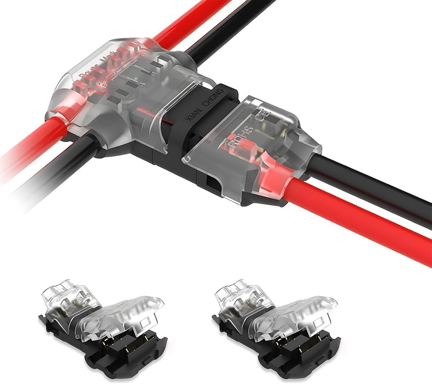 Conector T 22-24 AWG 3 vías 10 pzas universal para vehículo
