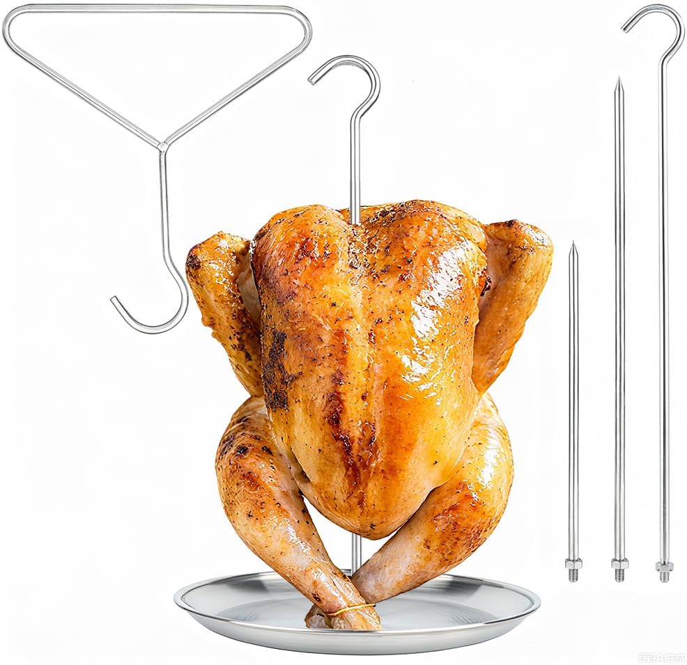 Kit soporte freidora pavo pincho vertical colgador pollo