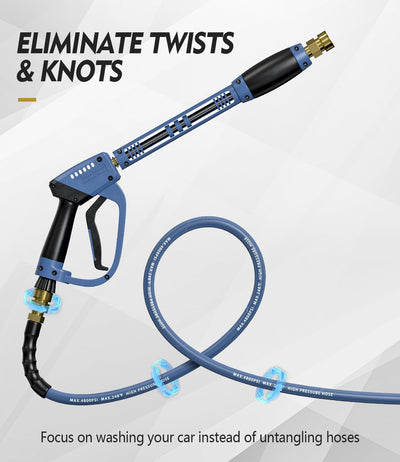 Kit manguera lavadora presión 4800 PSI 50ft conector 3/8 pulg