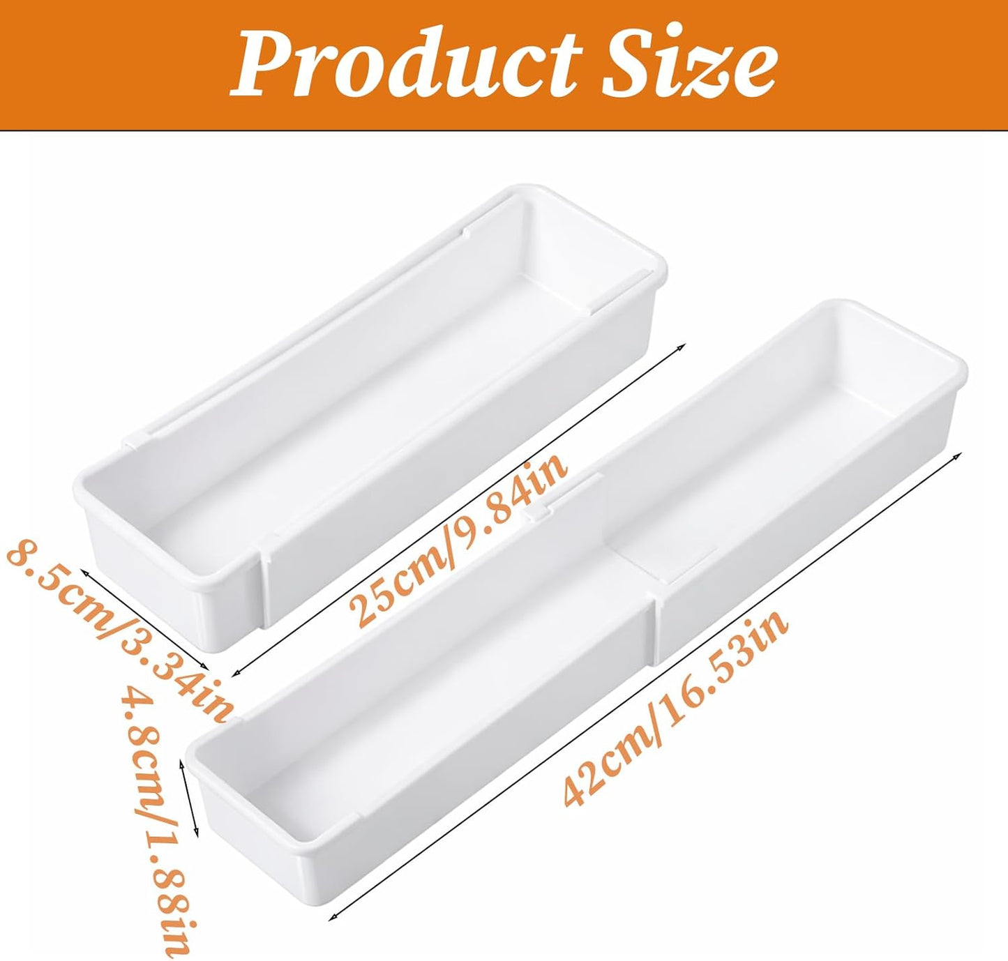 Organiz. pajitas cajón expandible cocina 60oz