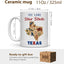Taza café 11oz para mujer regalo Texas mamá hermana