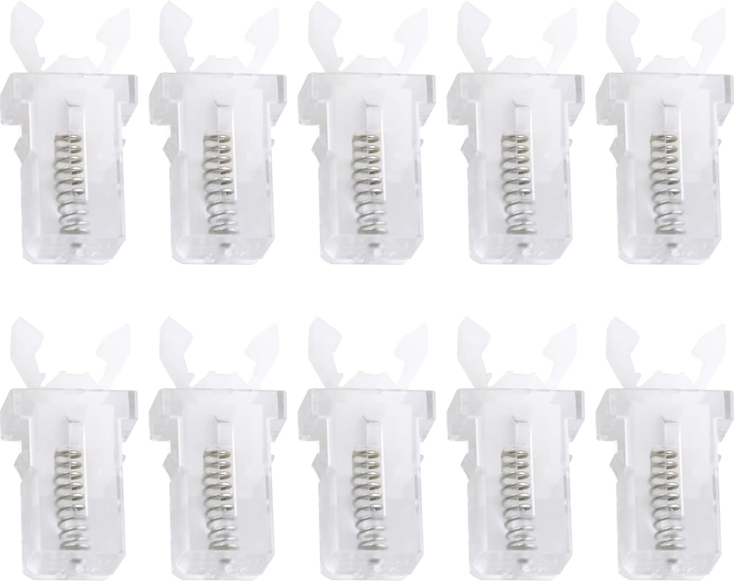 Clips repuesto cubo botón pulsador plástico transparente