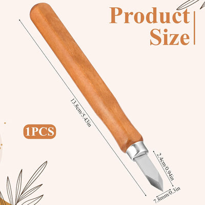 Cuchillo carpintería acero alto carbono biselado