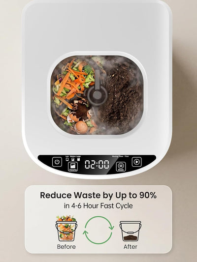 Compostador eléctrico para cocina interior 4.2L reciclador inteligente de residuos