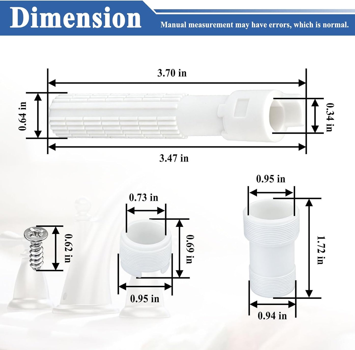 Kit extensión vástago grifo baño Moen