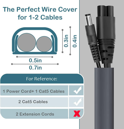 Ocultador de cables autoadhesivo para TV 102pulg