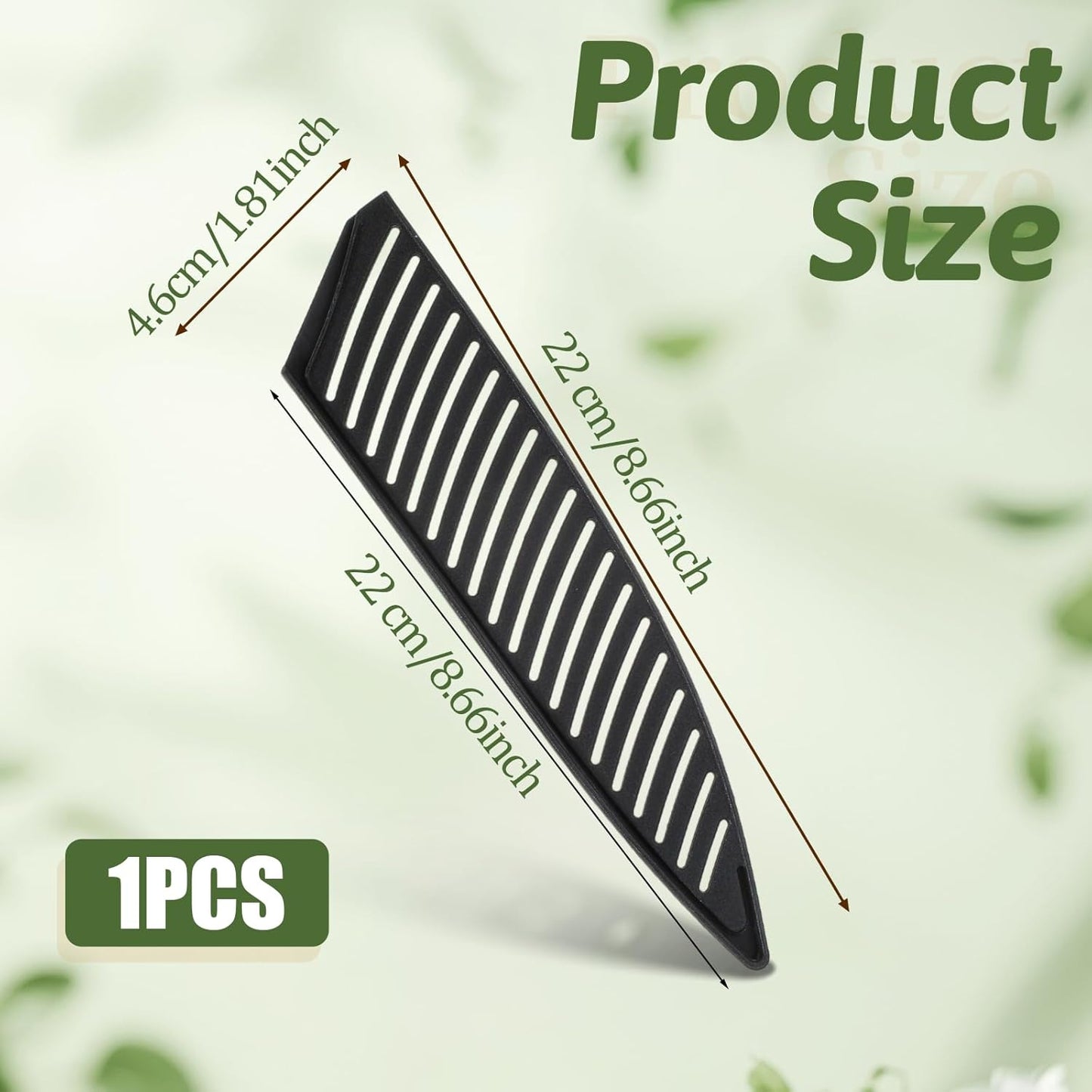 Funda protectora plástico para cuchillos cocina 8.6pulg