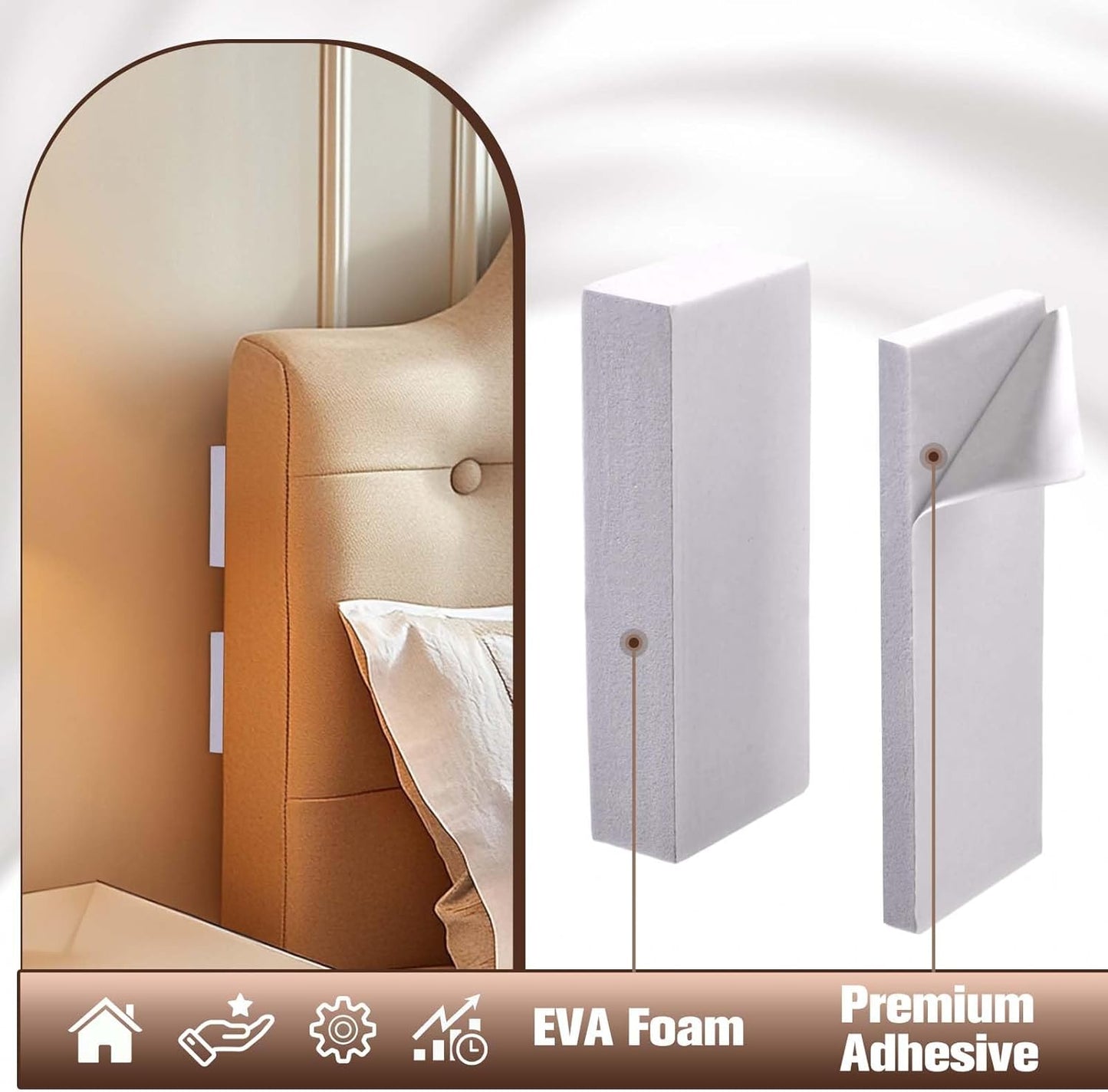 Protectores pared muebles espuma EVA 10uds 0.59pulg