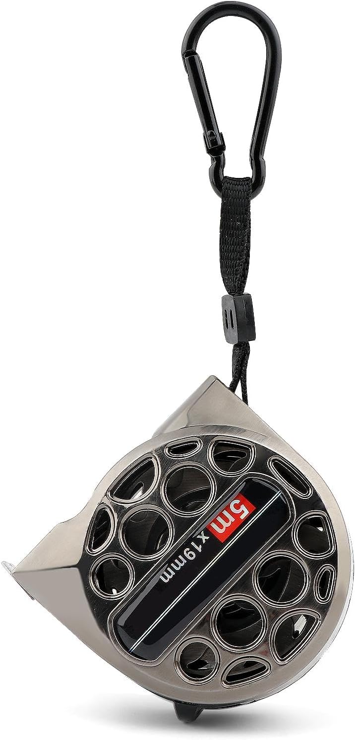 Cinta métrica acero inox 5m/16.4ft retráctil auto bloqueo