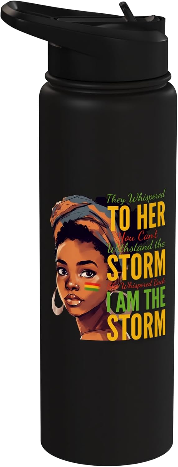 Botella agua acero inox aislada Messy Bun Girl