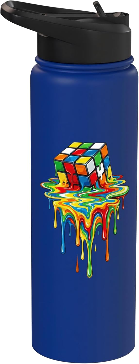Bote de agua acero inoxidable aislado Rubic's Magic Melting Cube