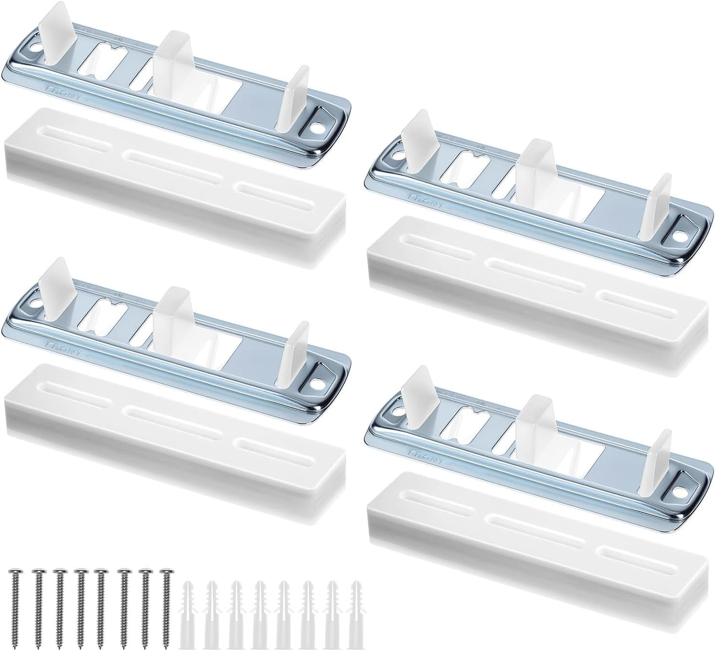 Pack 4 Guías Ajustables Puerta Corrediza con Elevadores Alfombra