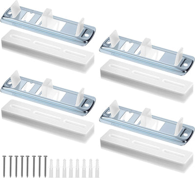 Pack 4 Guías Ajustables Puerta Corrediza con Elevadores Alfombra
