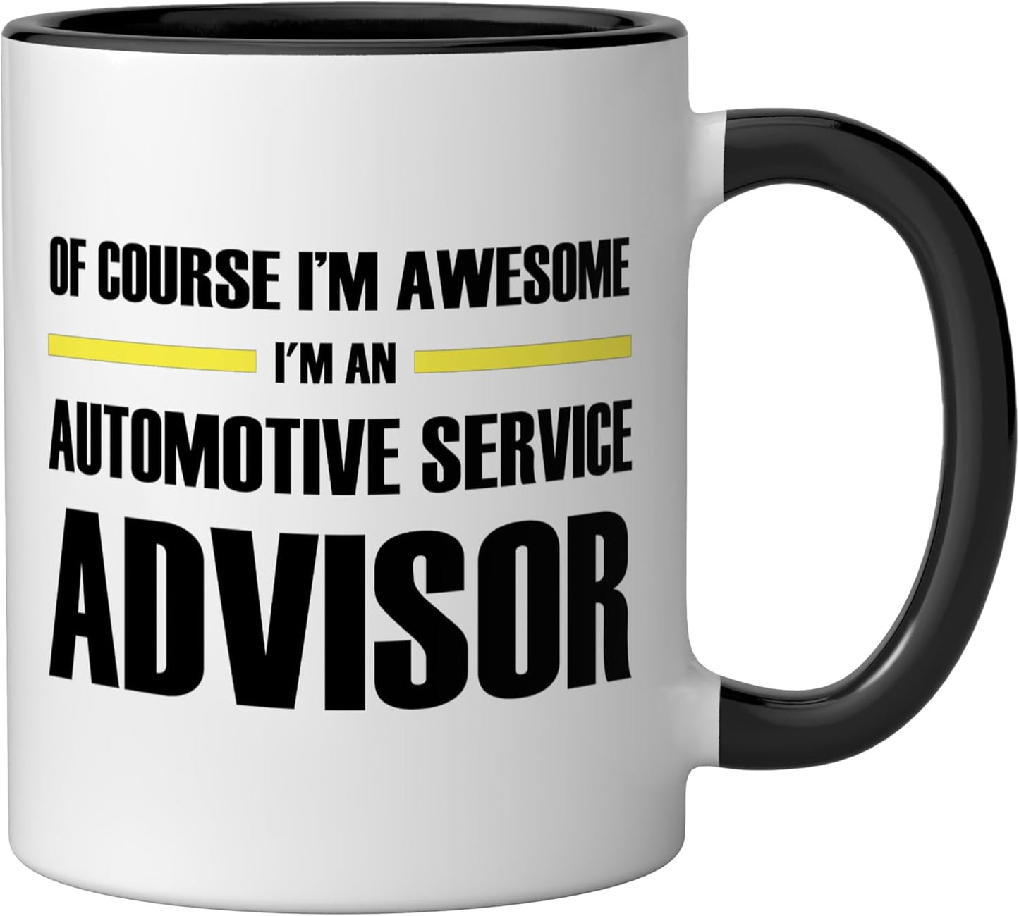 Taza Cerámica Asesor Automotriz Original Negro/Blanco