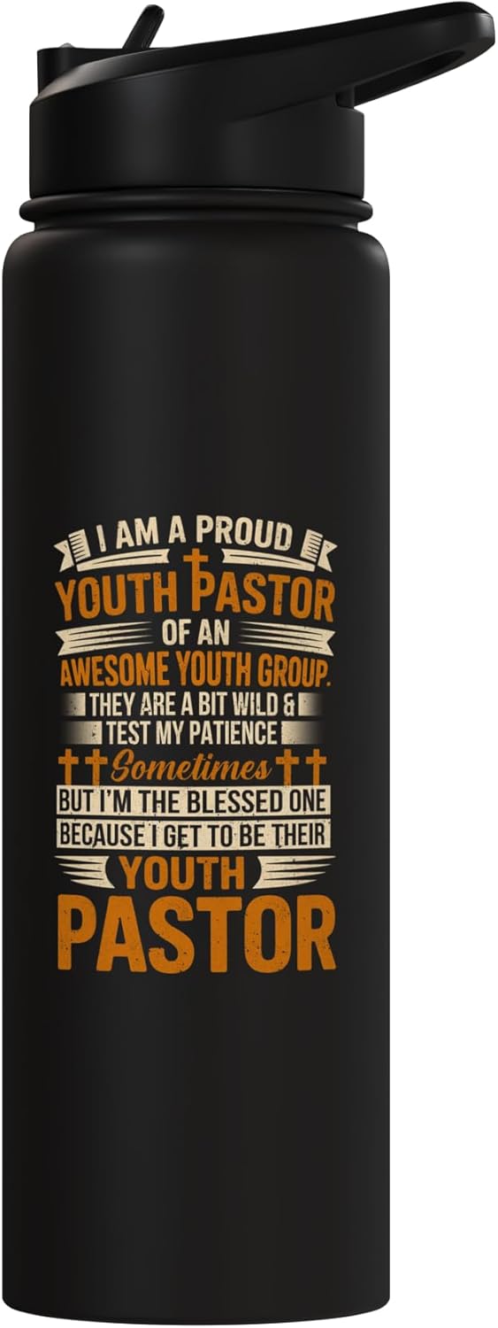 Botella de agua acero inoxidable para pastor joven