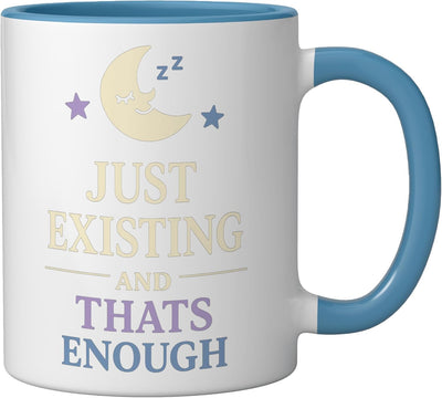 Taza Cerámica Filosofía Absurda Existencialismo Azul/Blanco