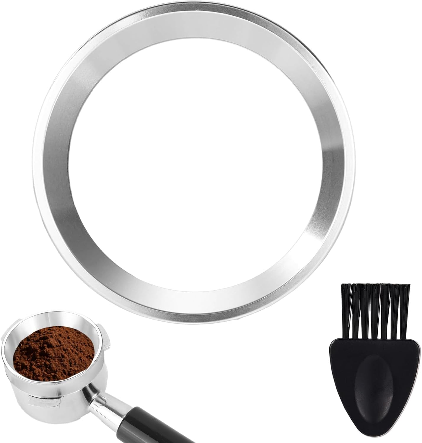 Embudo dosificador magnético acero inox 2.008pulg con cepillo