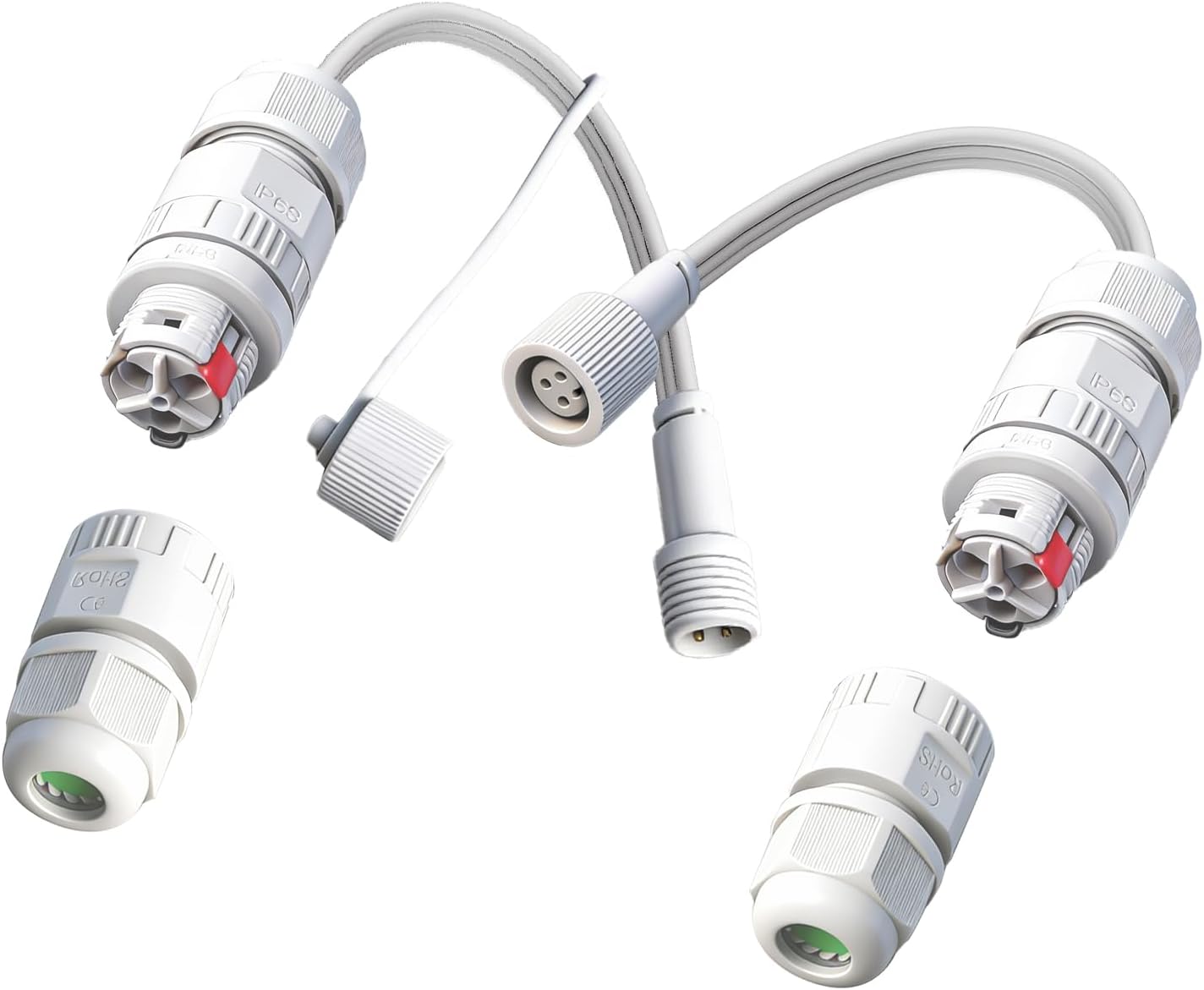 Conector empalme luces Govee exterior comp H703A H706C IP68