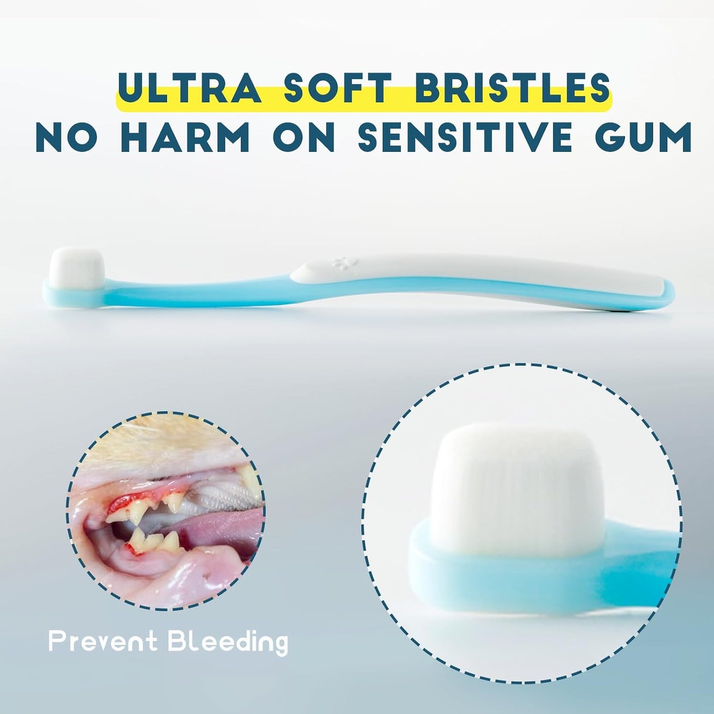 Cepillo dientes perros gatos mini ultra suave