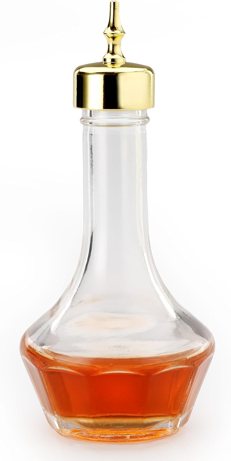 Botella Bitter con Tapa Dorada Enroscable 1.7oz