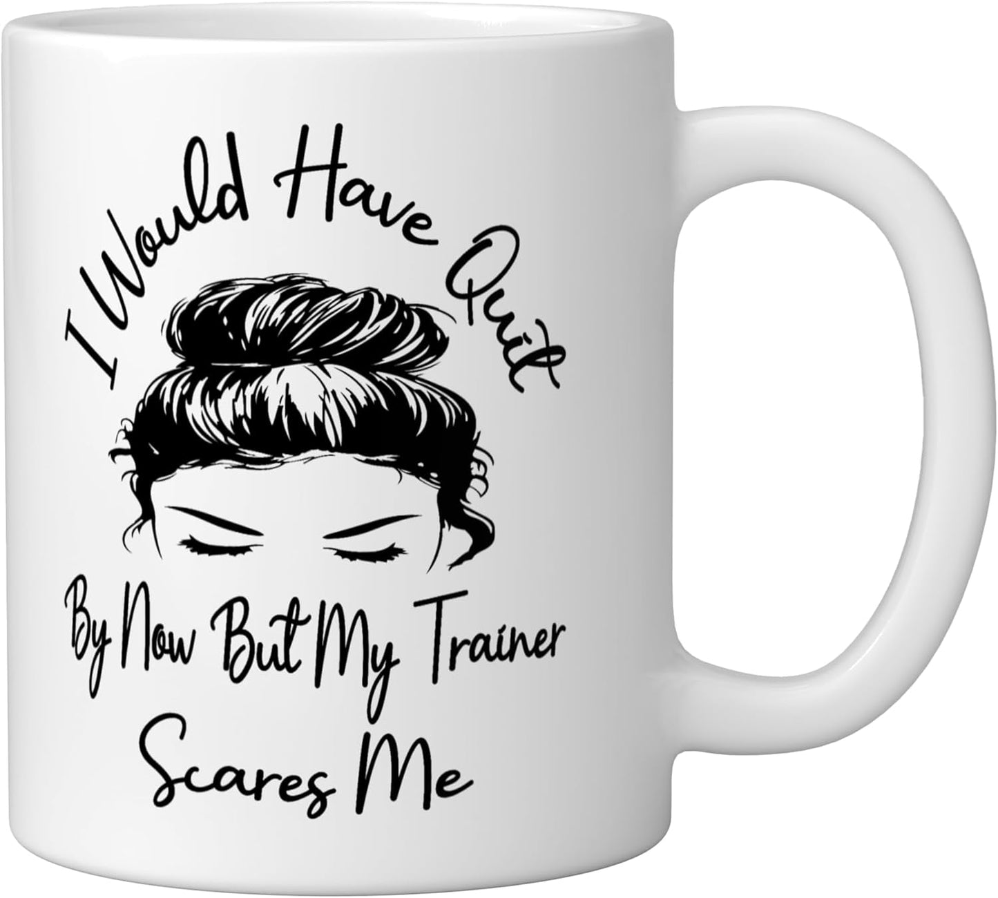 Taza Cerámica para Entrenamiento Blanca