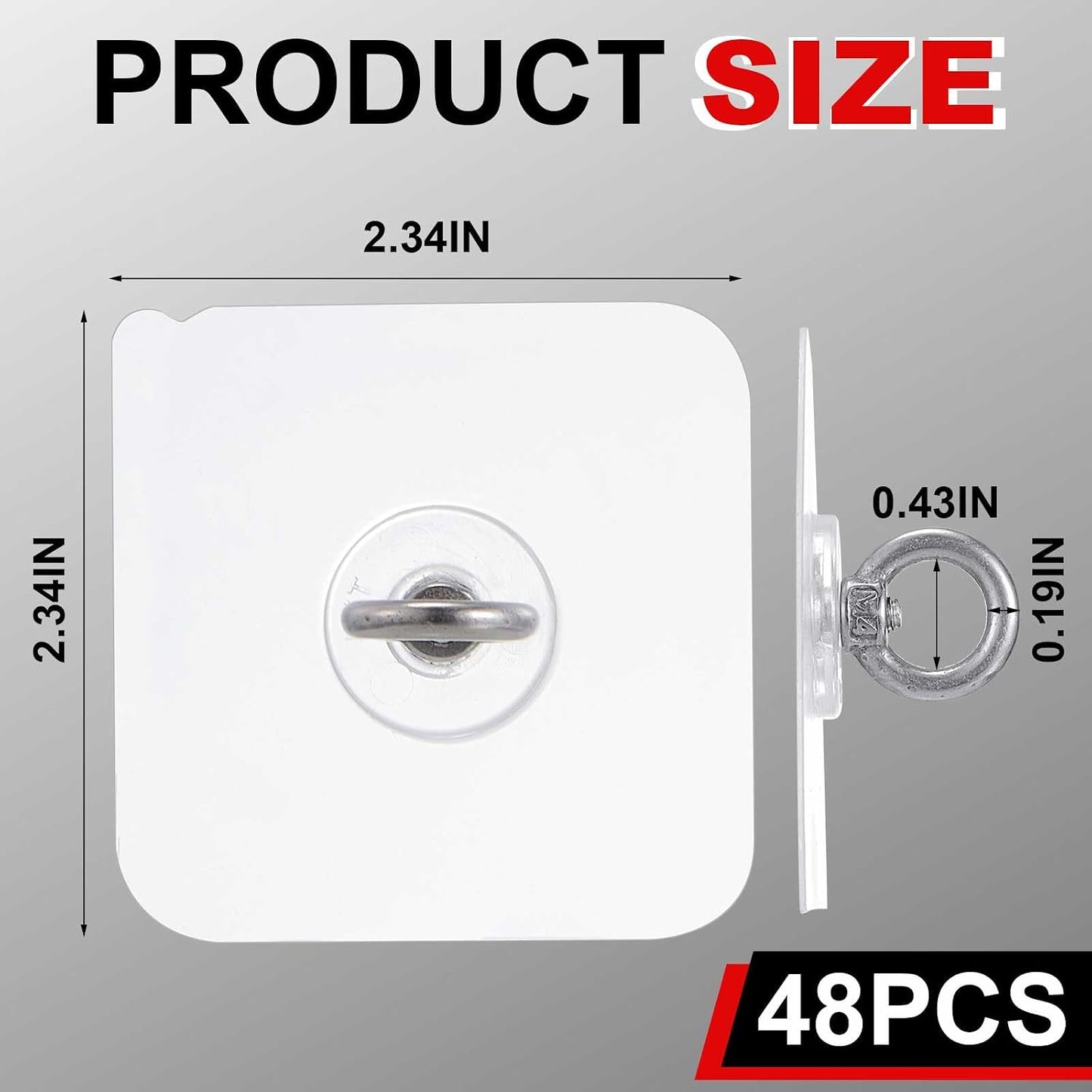 48 Pzas Ganchos Techo Acero Inox Impermeables Sin Clavos