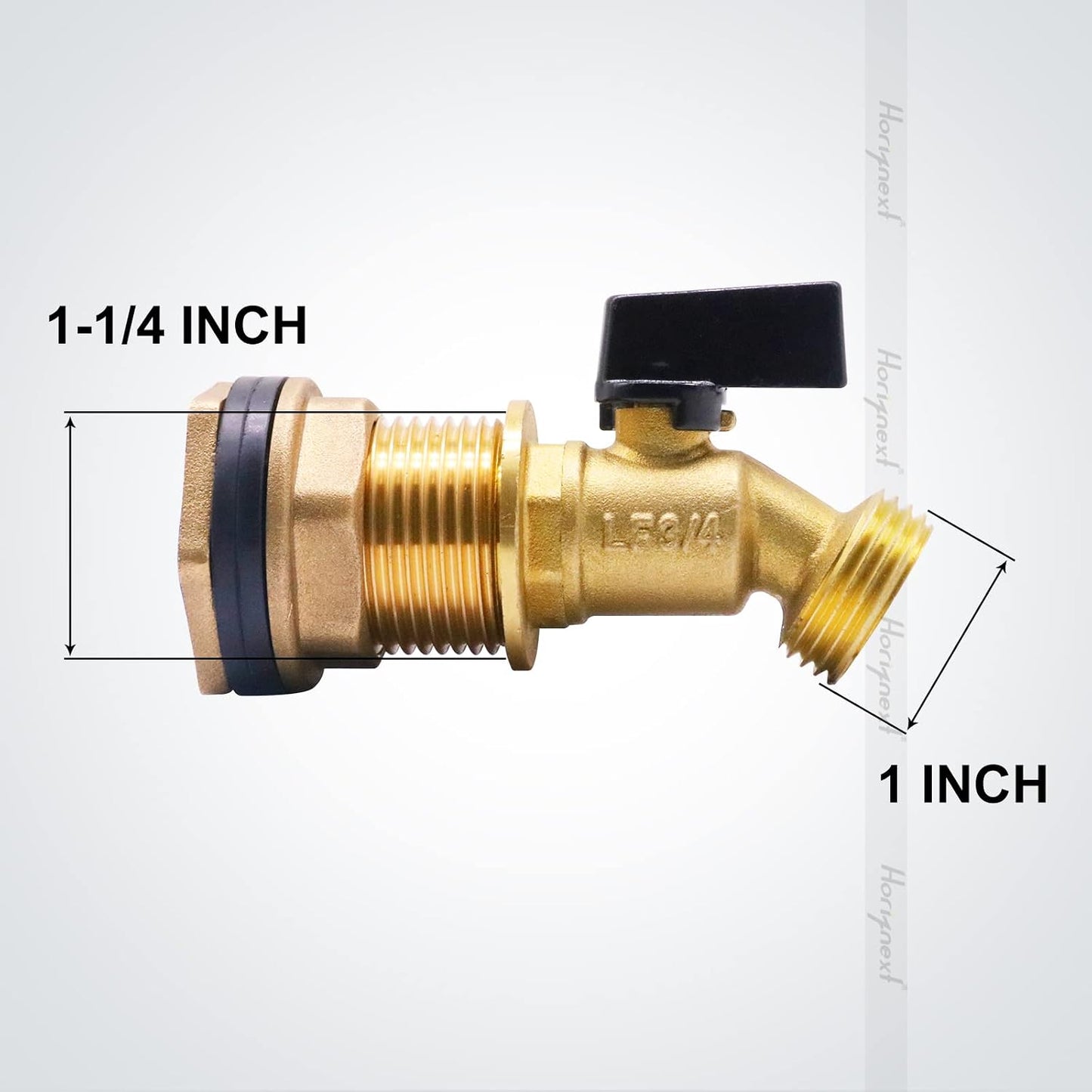 Kit válvula barril lluvia 3/4 pulg conector manguera jardín