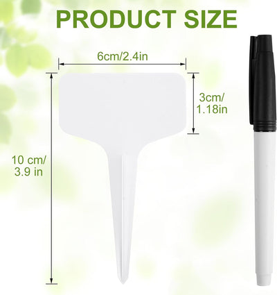 Etiquetas plantas tipo T 2.4x3.9pulg 120uds