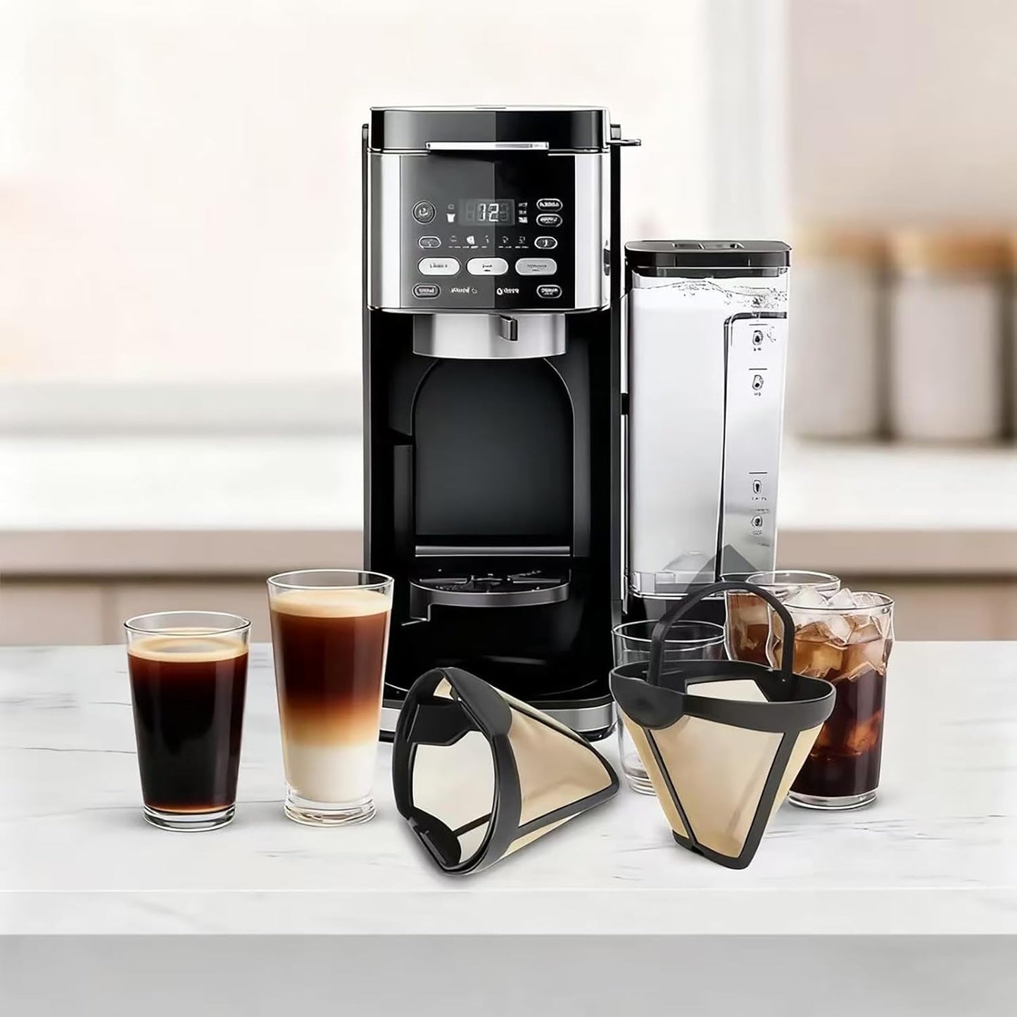 Filtro permanente de café compatible con Ninja CFP201 y modelos similares
