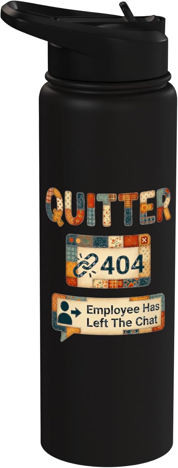 Botella de agua acero inoxidable Quitter 404 despedida