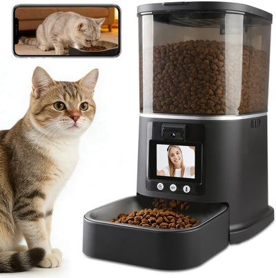 Comedero automático para gatos y perros 5L con cámara 3MP HD y WiFi