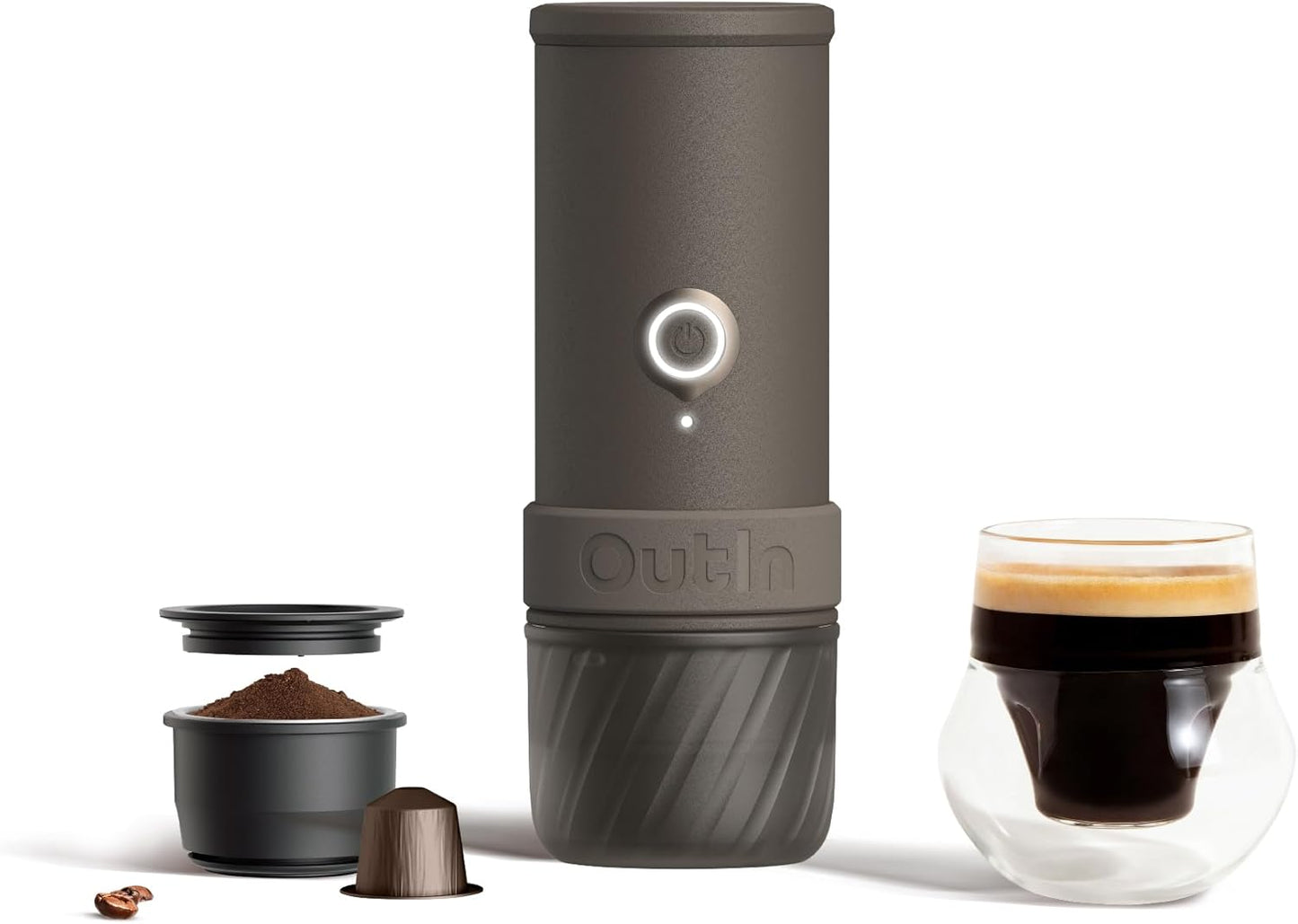 Máquina Café Eléctrica Portátil con Molinillo Cafés