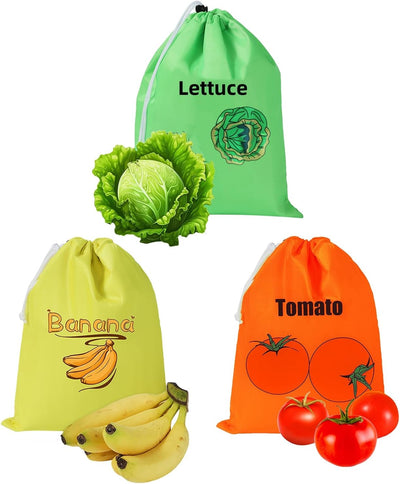 Bolsa de almacenamiento con forro de aluminio 13.7 x 11 pulgadas para frutas y verduras reutilizable