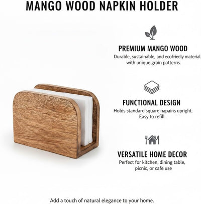 Servilletero madera Mongo dispensador pie cocina comedor