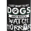 Botella de agua aislada acero inoxidable para perros y películas de terror